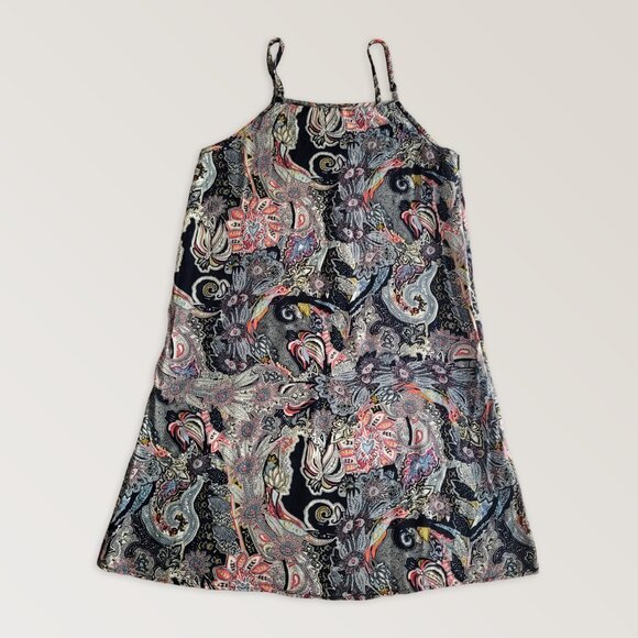 Floral Summer Mini Dress, Lightweight Boho Dress, Size M - Picture 1 of 7